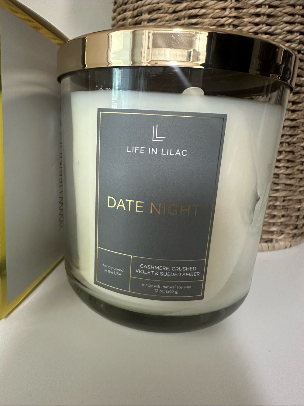 Life in Lilac candle - Date Night (Brand new in box)